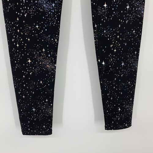 Noli Yoga Leggings Womens Size XS Celestial Black Star Galaxy Print Pull On - Picture 6 of 9