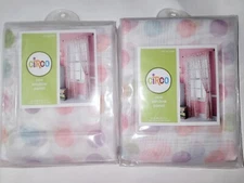 Brand New Circo Kids TWO Window Panel 54"Wx84"L Polka Dots Sheer 100% Polyester