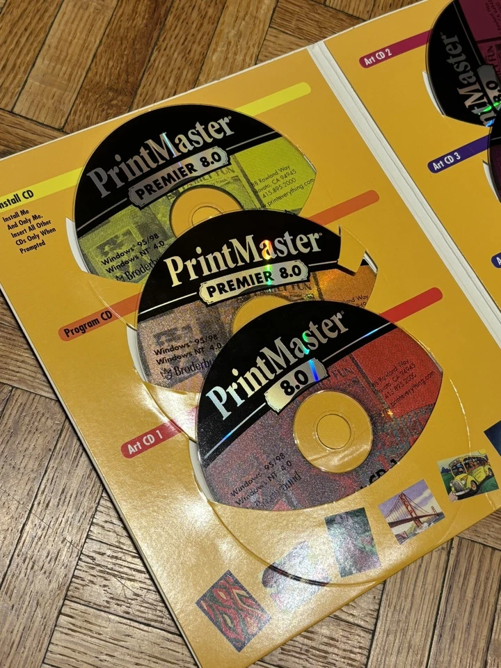 Vintage Print Master Premier 8.0 PC Software - WINDOWS 95 98 - Image 4 of 4