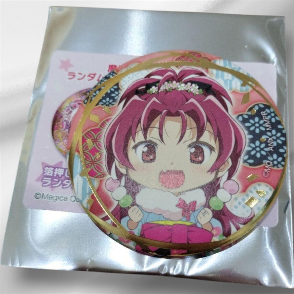Aniplex Madoka Magica Kyoko Foil Stamping Can Badge Kyomaf Used
