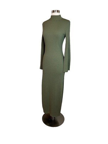 gant open knit rugger dress GANT Rugger Wool Knit Gray Sweater Front Tie Long Sleeve Dress Size XS