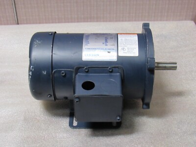 NEW LEESON DC PERMANENT MAGNET MOTOR 098002.00 C42D17FK2D 1/4HP 90V 1750RPM 56C