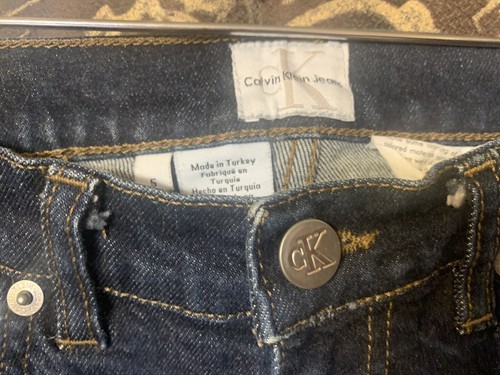Calvin Klein Damen Jeans Dark Wash Blau Größe 30 High Rise Demi Boot Cut Hose - Bild 9 von 10