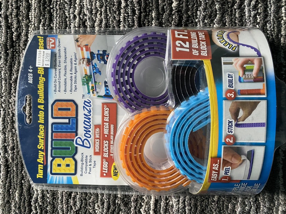 Build Bananza Building Blocks 12 Ft Building Block Tape Building-block Base
