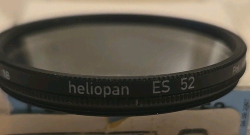 Heliopan 52mm Polarizer Glass Lens Filter ES-52 Jet Polarizing Made in Germany - Picture 5 of 5