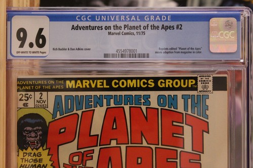 Adventures on the Planet of the Apes #2 ~ 11/75 CGC 9.6, Off-White to White pgs - 第 2/8 張圖片