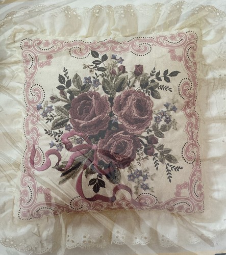 Kit de Almohada De Colección El Círculo Creativo Rosas Gloriosas Algodón Lana #0484 - Imagen 2 de 5