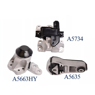 3pcs Engine Motor & Trans Mount for 2011-2015 Ford Explorer V6 3.5L Auto Trans
