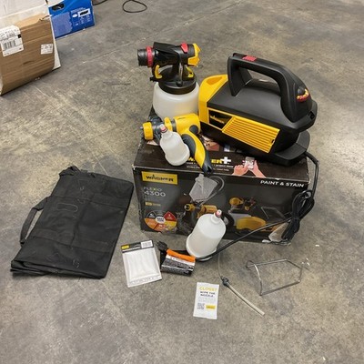 Wagner FLEXiO 4300 Gravity Feed HVLP Electric Stand Paint Stain Sprayer Kit