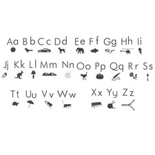 Educational Alphabet Wall Decals for Kids Room - PVC Removable Stickers with ...