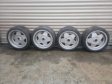 Borbet A deep dish alloy wheels 16inch 4x100 Vw Polo Lupo Golf Manta Staggered