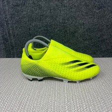 Adidas X Ghosted.3 Laceless FG Soccer Cleats Solar Yellow Mens Size 6.5 FW6969