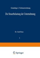 Die Steuerbelastung Der Unternehmung Gerd Rose