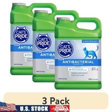 Antibacterial Clumping Cat Litter 12lb Scented Control 3 Pack EPA Registration