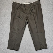 OAK HILL PREMIUM PANT Men Chino Pleated Cotton Stretch Size W48 L28