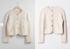 Other Stories Textured Glitter Cardigan Size S