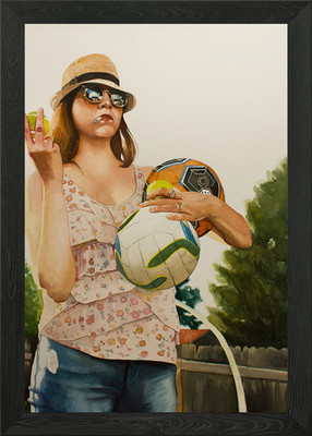 Cool With All These Balls Gerahmtes Wandbild Poster Leinwanddruck Bild