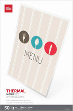   Brand Laminating Pouches, Menu Size, 3 Mil, 11-1/2" x 17-1/2", Pack Of 50