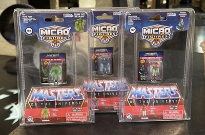 Original Worlds Smallest Masters of The Universe Action Figures Set of 3 NEW