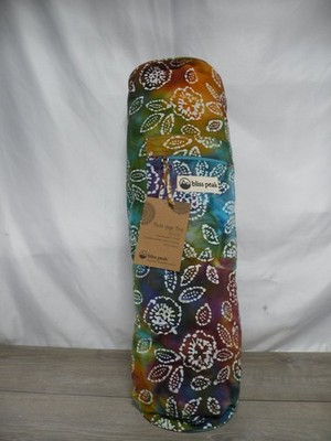 bliss peak Batik Yoga Bag 30'' x 7.5'' Multi-Color 100% Cotton Handmade India New