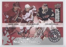 2009 Collector's Choice 3 Star Selections Reserve Shane Doan Peter Mueller 0b3