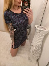 Kleid minikleid muster sommerkleid kleid Dame...