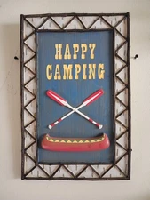 Amscan Inc. Wall Hanging Happy Camper Resin Decorative Sign