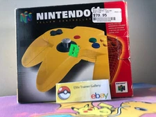 Nintendo 64 controller w/box - Yellow (tested, works great, joystick is 👍 )
