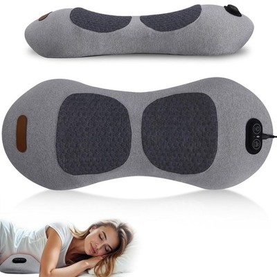 3 in 1 Back Massager, Electric Lumbar Support Pillow Heat Vibration Massage