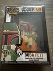 NEW FUNKO POP ENAMELED PIN 4” Star Wars BOBA FETT #09 SEALED