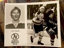1979-80 JACK CARLSON NHL HOCKEY PHOTO SLAP SHOT MOVIE HANSON BROTHERS WHA OHA