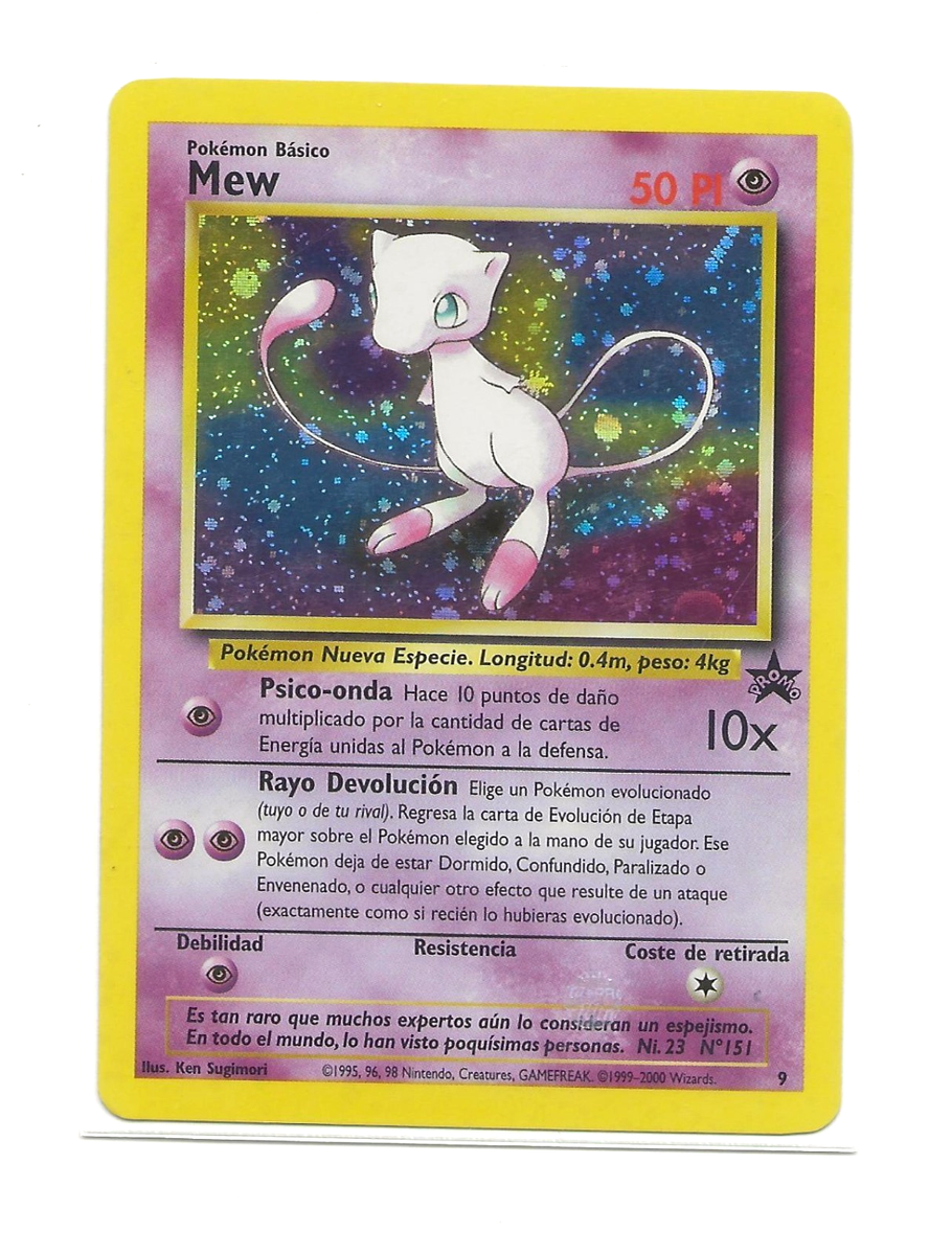 MEW HOLO PROMO Foil BLACK STAR #9 ! POKEMON EX+ SPANISH | eBay