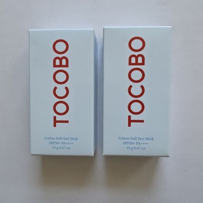 TOCOBO - Cotton Soft Sun Stick -  SPF50+ PA++++ 19g / 0.67 oz - 2 Pack