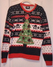 Star Wars Ugly Christmas Sweater All Over Pattern Men's Size XL