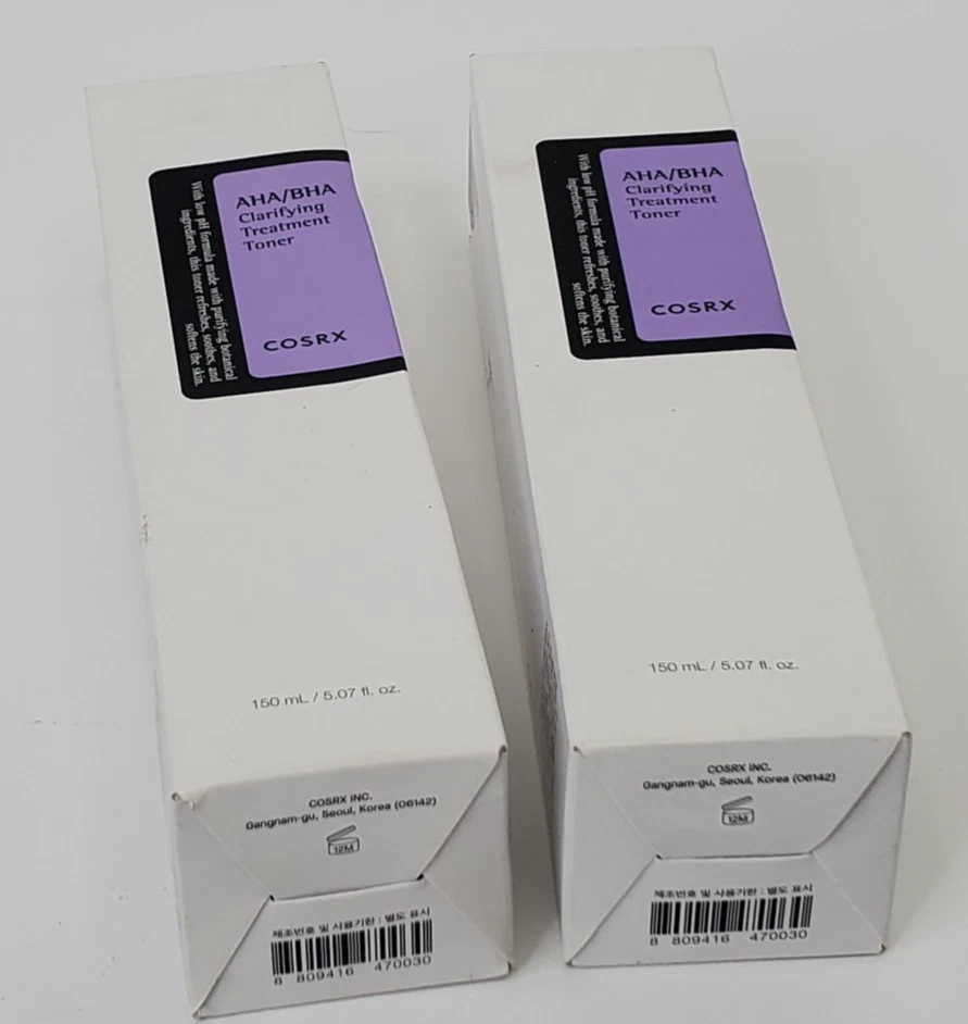 2pk COSRX AHA/BHA Tratamiento Clarificante Tónico Exfoliante Rostro Bruma 150 ml cada uno Foto 2 de 4