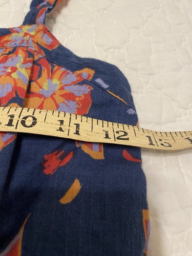 Gap Kids Girl's Navy Blue Red Floral Romper Adjustable Strap Lined Size M - Picture 5 of 6