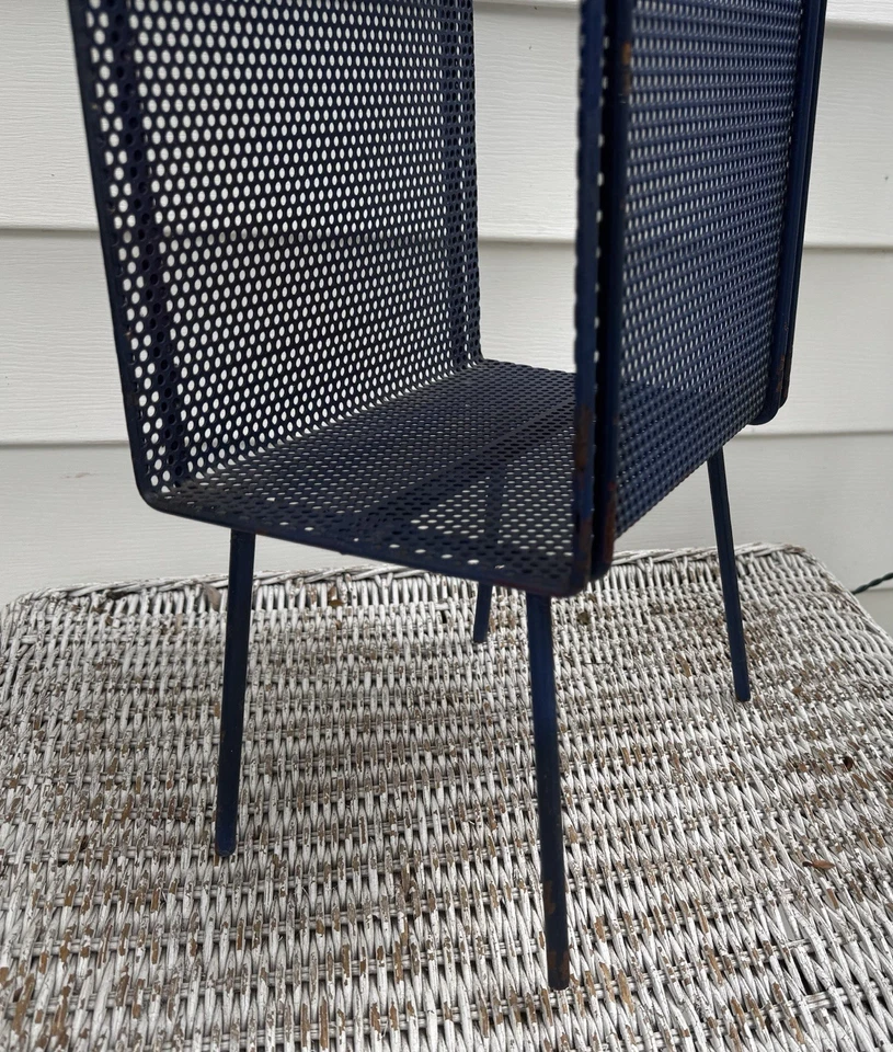 Estante de alambre de colección malla metal planta teléfono soporte mesa cargador álbum atómico Foto 2 de 4