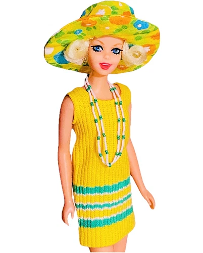 Vintage Barbie 1967 Francie Casey Tweedsomes 1286 / Twiggy Do's 1725 Necklace