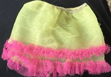 Barbie Vtg 1969 Mod Close-Ups Half Slip Yellow Pink Lace 1864