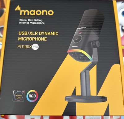 MAONO PD100X Gaming Mikrofon, USB/XLR Dynamisches Mikrofon 