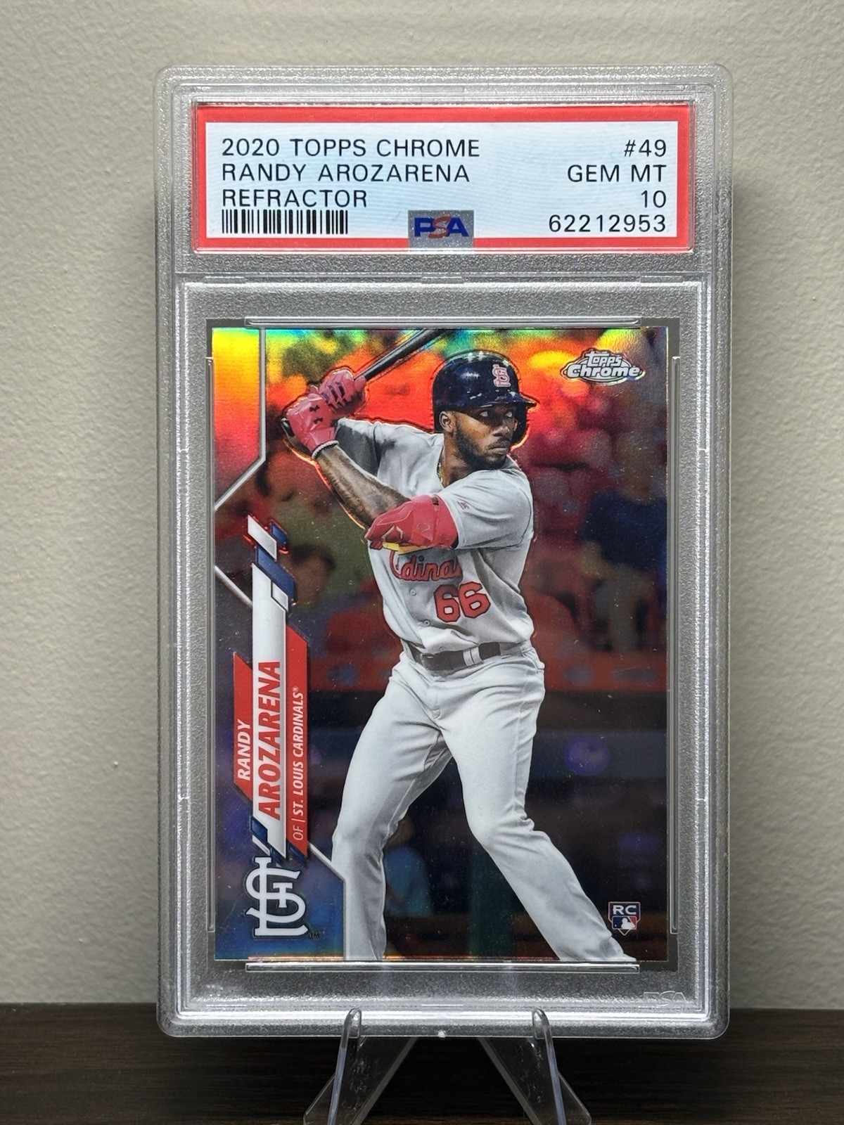 2020 Topps Chrome - Randy Arozarena #49 Refractor (RC)