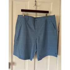 Hang Ten Shorts Mens 40 Chino Lightweight Stetch hybrid blue sapphire NWT swim