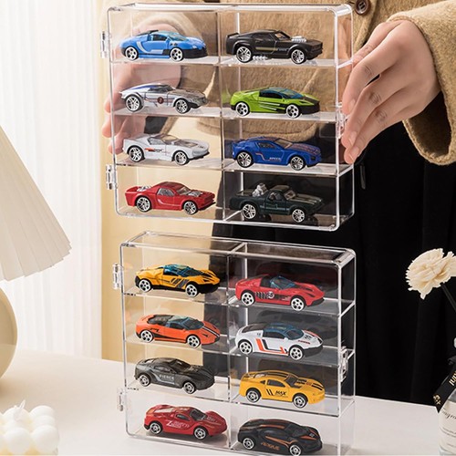 3PC Clear Car Display Case For 1/64 Hot Wheels Storage 24 Cars Organizer Holders - Picture 7 of 9