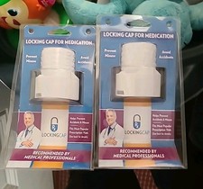 2 Gatekeeper Locking Caps For Medication 4 Digit Lock For Prescription Bottles 