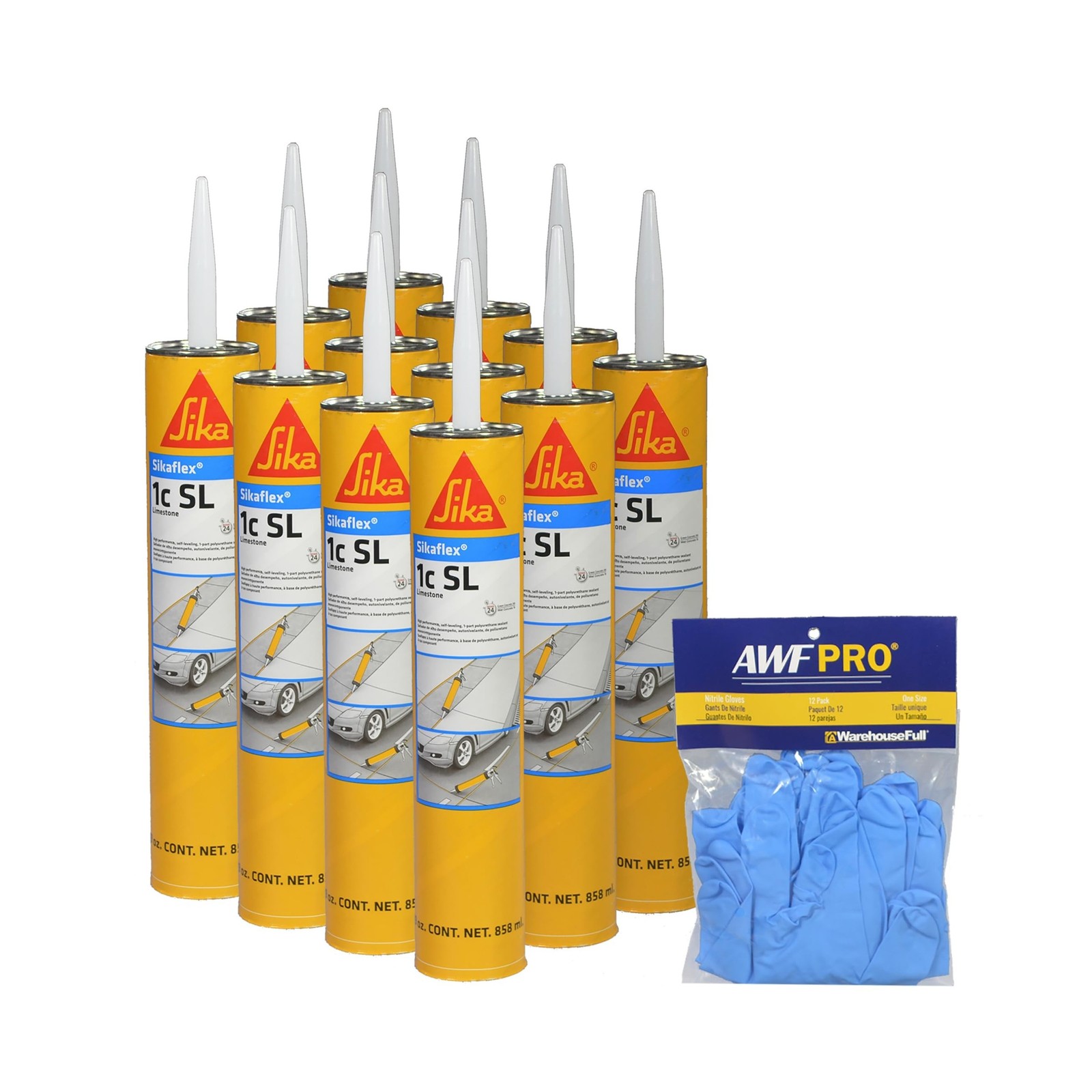 Sikaflex 1C SL 29 oz Self-Leveling Concrete Sealant Limestone