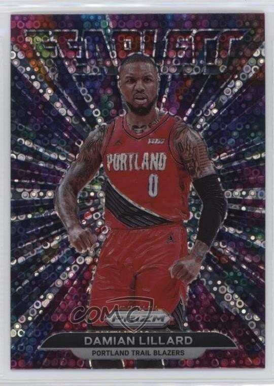 2021-22 Panini Prizm Fearless Fast Break Prizm Damian Lillard #13 12g7