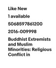 Buddhist Extremists and Muslim Minorities : Religious Conflict in Contemporary  — photo 3