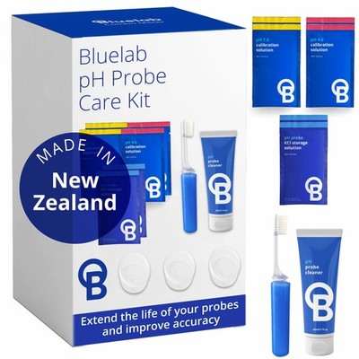 Bluelab CAREKITPH pH Probe Care Kit with Calibration Solution, Kit, clear