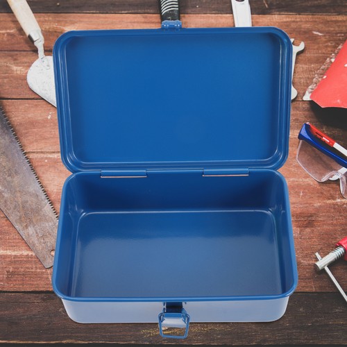 Estuche de almacenamiento de herramientas techo de cadera hierro hoja caja kit contenedor caja de herramientas organizador - Imagen 3 de 12