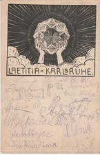 Studentika ok. 1910 Laetitia Karlsruhe Studentica Połączenie studenckie KV